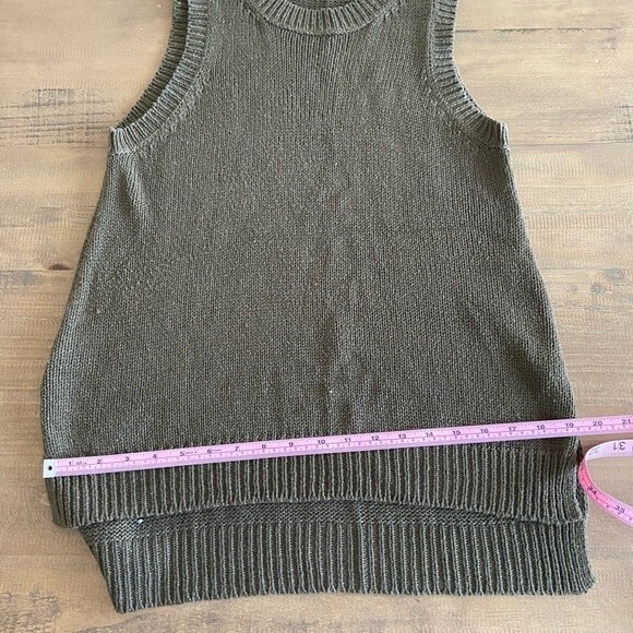 H&M Forrest green Knit sleeveless tank top tunic womens size small - Picture 7 of 7